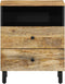 vidaXL - Nachtkastje - 50x33x60 - cm - massief - mangohout
