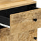 vidaXL - Nachtkastje - 50x33x60 - cm - massief - mangohout