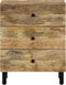 vidaXL - Nachtkastje - 50x33x60 - cm - massief - mangohout