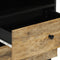 vidaXL - Nachtkastje - 50x33x60 - cm - massief - mangohout