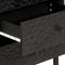 vidaXL - Nachtkastje - 50x33x60 - cm - massief - mangohout - zwart