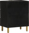 vidaXL - Nachtkastje - 50x33x62 - cm - bewerkt - hout - zwart