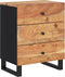vidaXL - Nachtkastje - 50x33x62 - cm - massief - acaciahout - en - bewerkt - hout