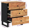 vidaXL - Nachtkastje - 50x33x62 - cm - massief - acaciahout - en - bewerkt - hout