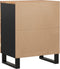 vidaXL - Nachtkastje - 50x33x62 - cm - massief - acaciahout - en - bewerkt - hout