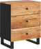 vidaXL - Nachtkastje - 50x33x62 - cm - massief - acaciahout - en - bewerkt - hout