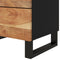vidaXL - Nachtkastje - 50x33x62 - cm - massief - acaciahout - en - bewerkt - hout