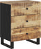 vidaXL - Nachtkastje - 50x33x62 - cm - massief - mangohout - en - bewerkt - hout