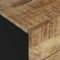 vidaXL - Nachtkastje - 50x33x62 - cm - massief - mangohout - en - bewerkt - hout