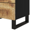 vidaXL - Nachtkastje - 50x33x62 - cm - massief - mangohout - en - bewerkt - hout