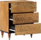 vidaXL - Nachtkastje - 50x33x62 - cm - massief - mangohout