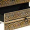 vidaXL - Nachtkastje - 50x33x62 - cm - massief - ruw - mangohout - zwart