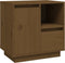 vidaXL - Nachtkastje - 50x34x50 - cm - massief - grenenhout - honingbruin