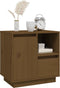 vidaXL - Nachtkastje - 50x34x50 - cm - massief - grenenhout - honingbruin