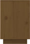 vidaXL - Nachtkastje - 50x34x50 - cm - massief - grenenhout - honingbruin