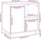 vidaXL - Nachtkastje - 50x34x50 - cm - massief - grenenhout - wit