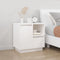 vidaXL - Nachtkastje - 50x34x50 - cm - massief - grenenhout - wit