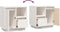 vidaXL - Nachtkastje - 50x34x50 - cm - massief - grenenhout - wit