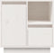 vidaXL - Nachtkastje - 50x34x50 - cm - massief - grenenhout - wit
