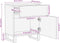 vidaXL - Nachtkastje - 50x34x60 - cm - massief - acaciahout