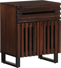 vidaXL - Nachtkastje - 50x34x60 - cm - massief - mangohout - bruin