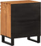 vidaXL - Nachtkastje - 50x34x60 - cm - massief - mangohout - bruin