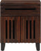 vidaXL - Nachtkastje - 50x34x60 - cm - massief - mangohout - bruin
