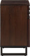 vidaXL - Nachtkastje - 50x34x60 - cm - massief - mangohout - bruin