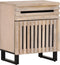 vidaXL - Nachtkastje - 50x34x60 - cm - massief - mangohout - wit