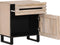 vidaXL - Nachtkastje - 50x34x60 - cm - massief - mangohout - wit