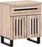 vidaXL - Nachtkastje - 50x34x60 - cm - massief - ruw - mangohout