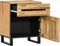 vidaXL - Nachtkastje - 50x34x60 - cm - massief - ruw - mangohout