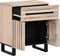 vidaXL - Nachtkastje - 50x34x60 - cm - massief - ruw - mangohout