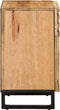 vidaXL - Nachtkastje - 50x34x60 - cm - massief - ruw - mangohout