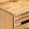 vidaXL - Nachtkastje - 50x34x60 - cm - massief - ruw - mangohout