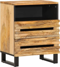 vidaXL - Nachtkastje - 50x34x62 - cm - massief - acaciahout