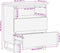 vidaXL - Nachtkastje - 50x34x62 - cm - massief - acaciahout