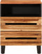 vidaXL - Nachtkastje - 50x34x62 - cm - massief - mangohout - bruin