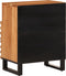 vidaXL - Nachtkastje - 50x34x62 - cm - massief - mangohout - bruin