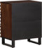 vidaXL - Nachtkastje - 50x34x62 - cm - massief - mangohout - bruin