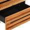 vidaXL - Nachtkastje - 50x34x62 - cm - massief - mangohout - bruin