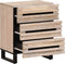 vidaXL - Nachtkastje - 50x34x62 - cm - massief - mangohout