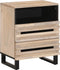 vidaXL - Nachtkastje - 50x34x62 - cm - massief - ruw - mangohout
