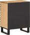 vidaXL - Nachtkastje - 50x34x62 - cm - massief - ruw - mangohout