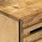 vidaXL - Nachtkastje - 50x34x62 - cm - massief - ruw - mangohout