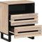 vidaXL - Nachtkastje - 50x34x62 - cm - massief - ruw - mangohout