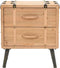 vidaXL - Nachtkastje - 50x35x57 - cm - massief - vurenhout
