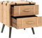 vidaXL - Nachtkastje - 50x35x57 - cm - massief - vurenhout