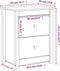 vidaXL - Nachtkastje - 50x35x61,5 - cm - massief - grenenhout - honingbruin