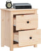 vidaXL - Nachtkastje - 50x35x61,5 - cm - massief - grenenhout
